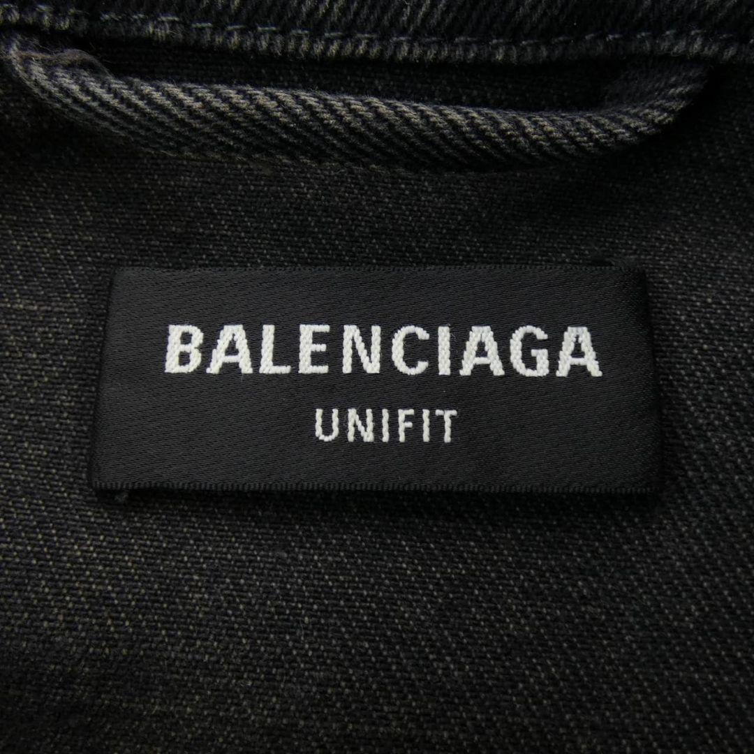BALENCIAGA 22SS スプレープリント BB ロゴ デニムジャケット