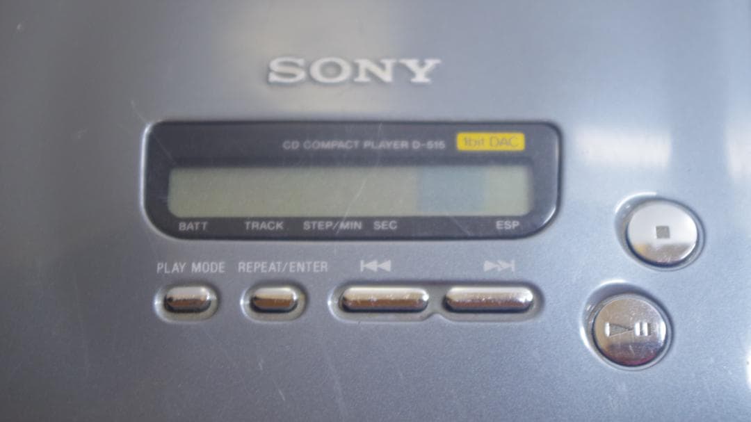T0829 SONY Discman D-515 ポータブルCDプレーヤ日本製