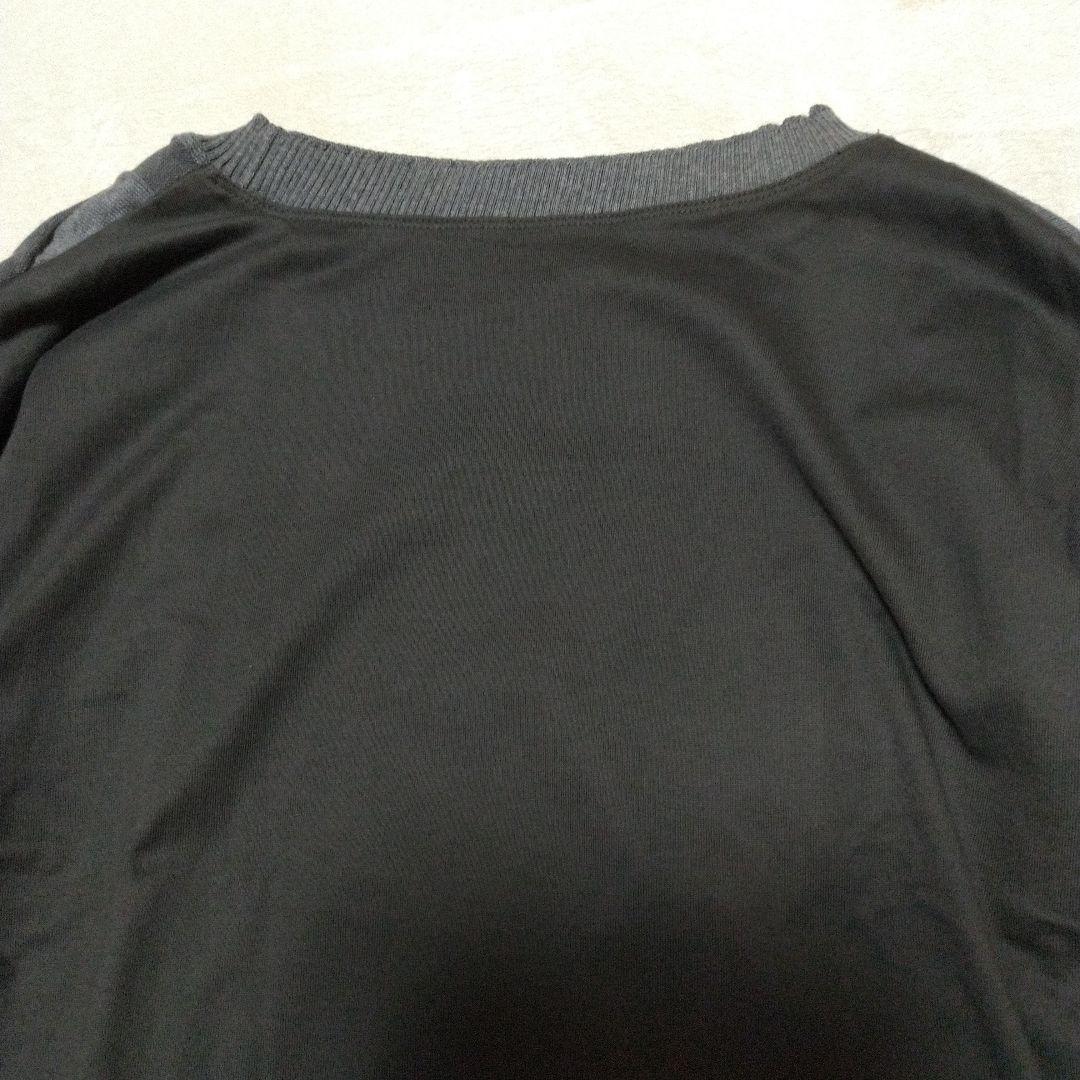 新品同様　慈雨　格子柄ニット切替長袖プルオーバー　M-L　センソユニコ