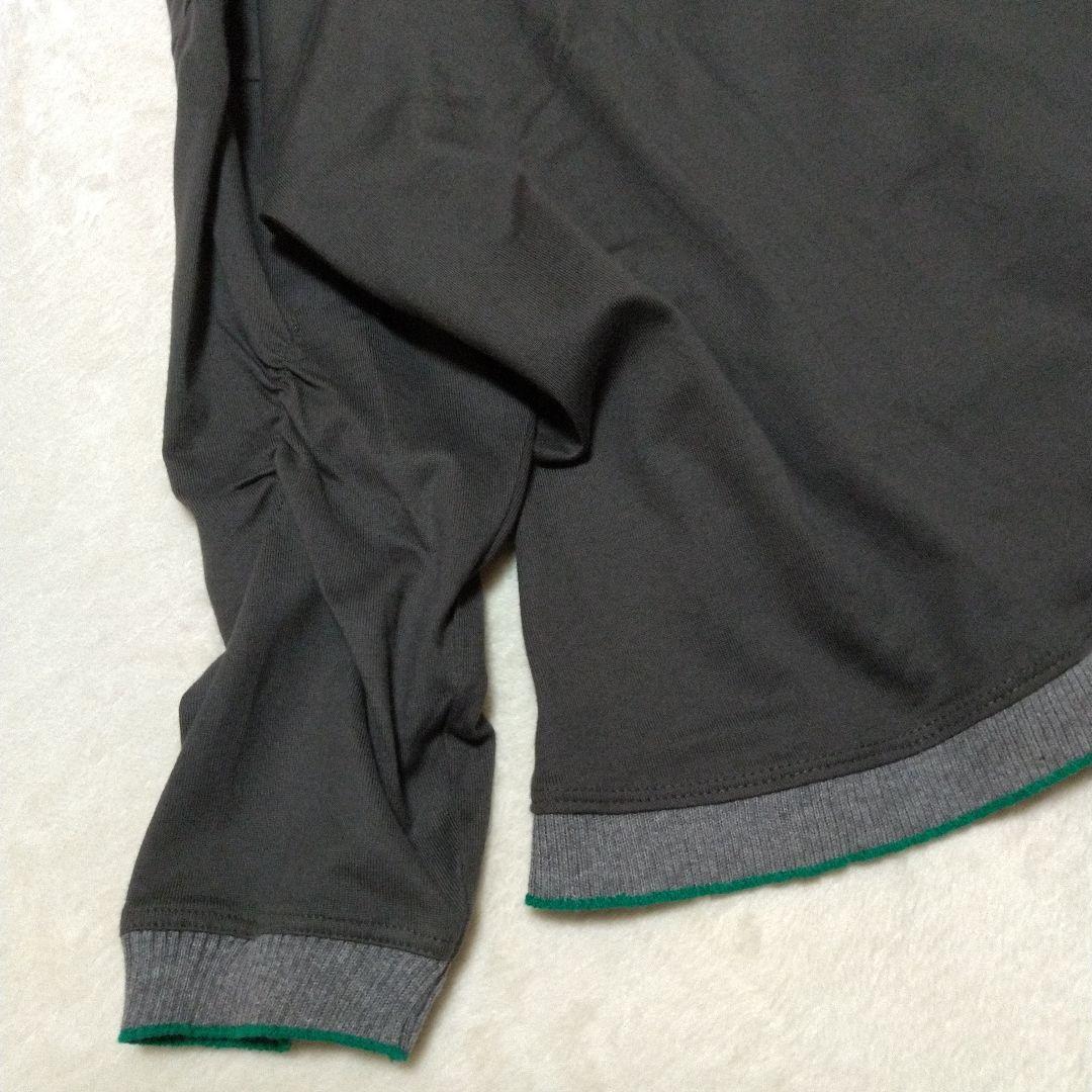 新品同様　慈雨　格子柄ニット切替長袖プルオーバー　M-L　センソユニコ