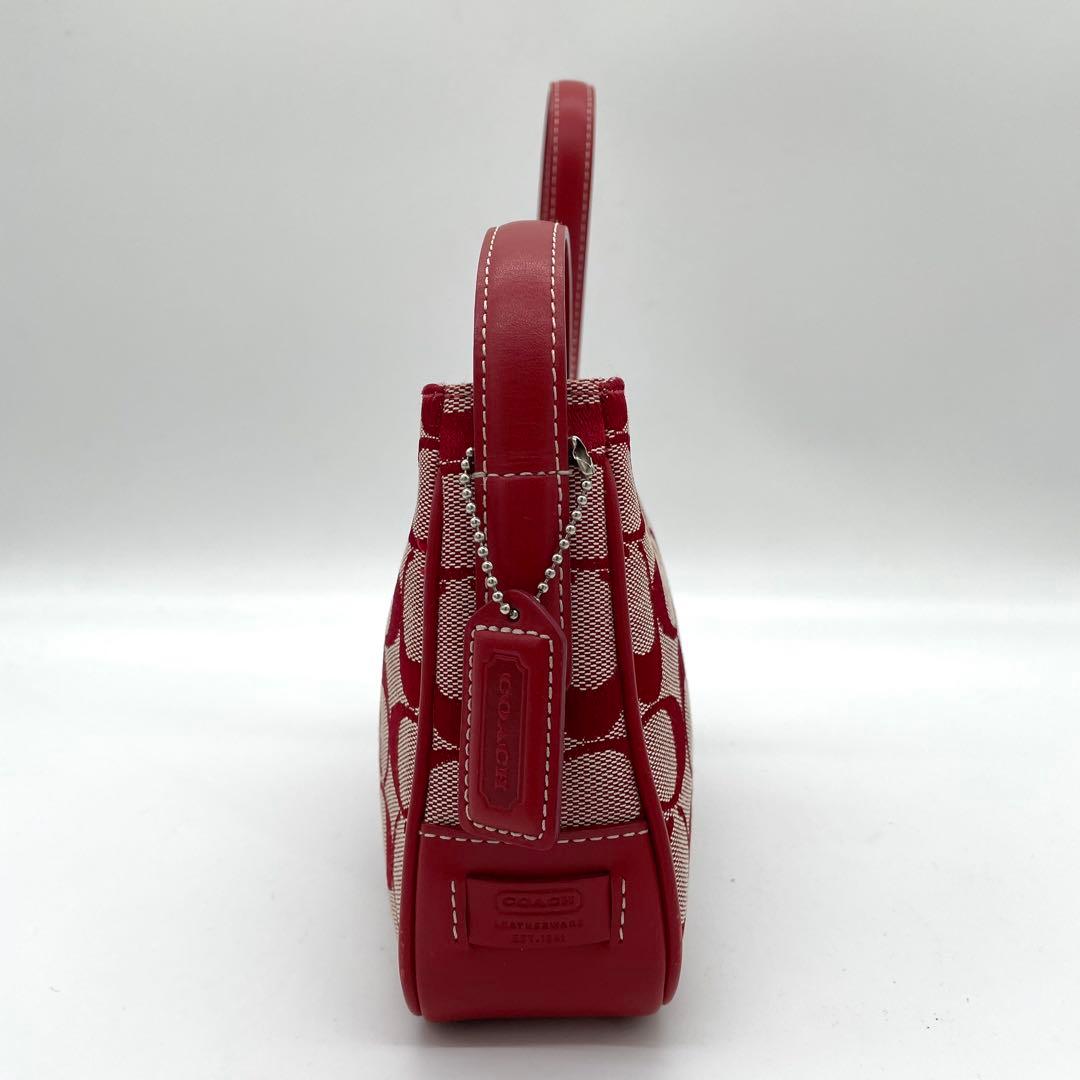 【美品】コーチ　アクセサリーポーチ　シグネチャ　キャンバス　6023