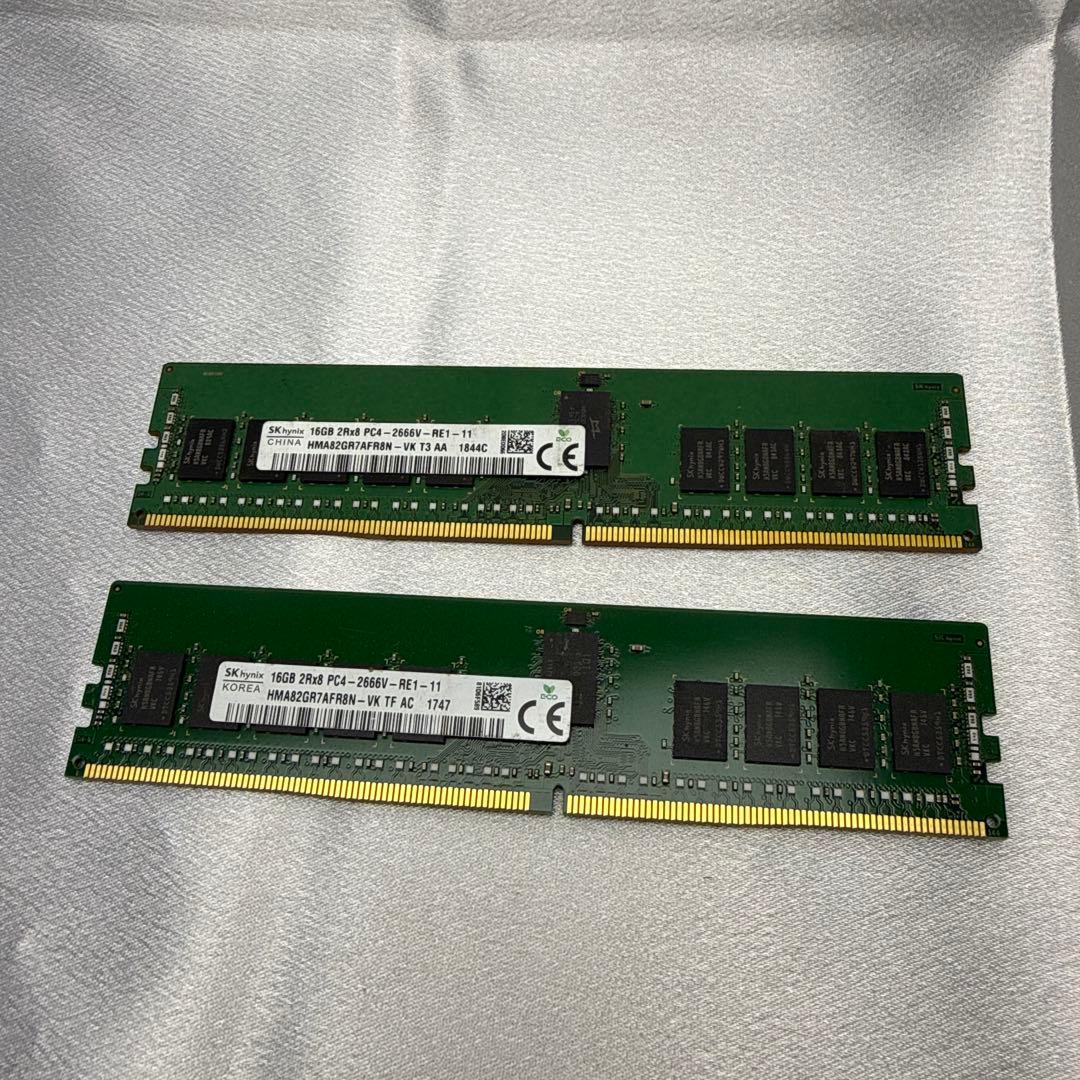 SK hynix 16GB DDR4 2666MHz メモリ 2枚組