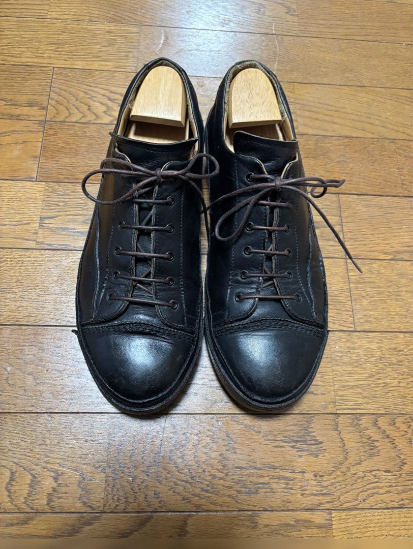 初期MIHARA YASUHIROレザースニーカー 黒 27.5