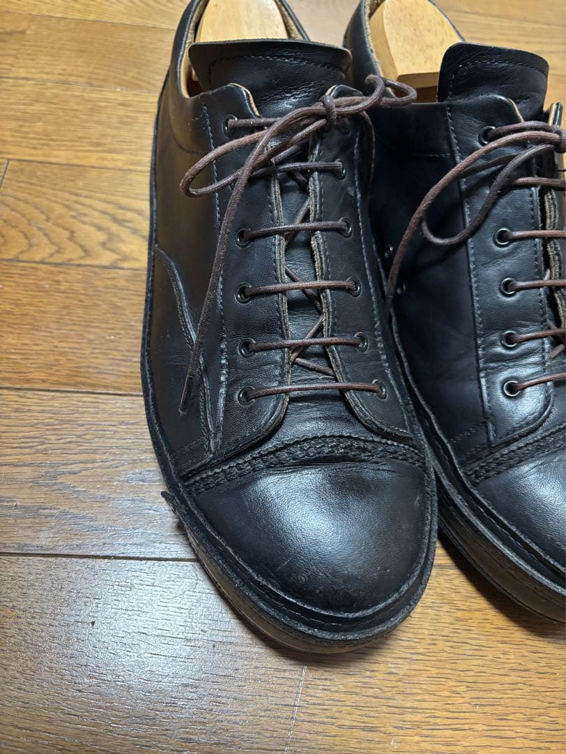 初期MIHARA YASUHIROレザースニーカー 黒 27.5