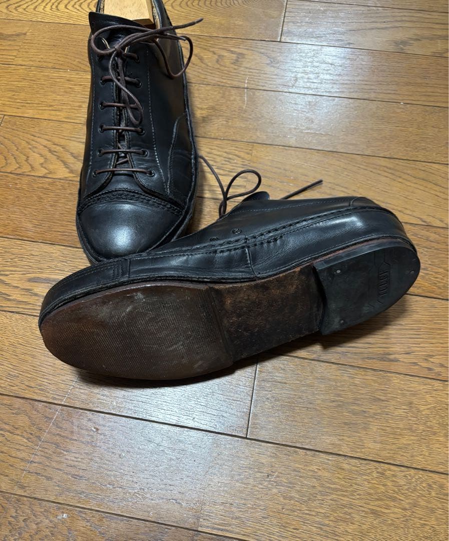 初期MIHARA YASUHIROレザースニーカー 黒 27.5