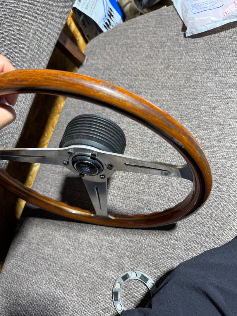 Nardi ウッド ステアリング 3本スポーク