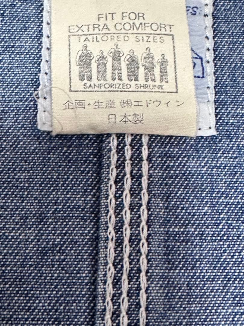 【最終値下げ】Lee 91-J ハウスタグ 加工 デニムカバーオール 復刻　M