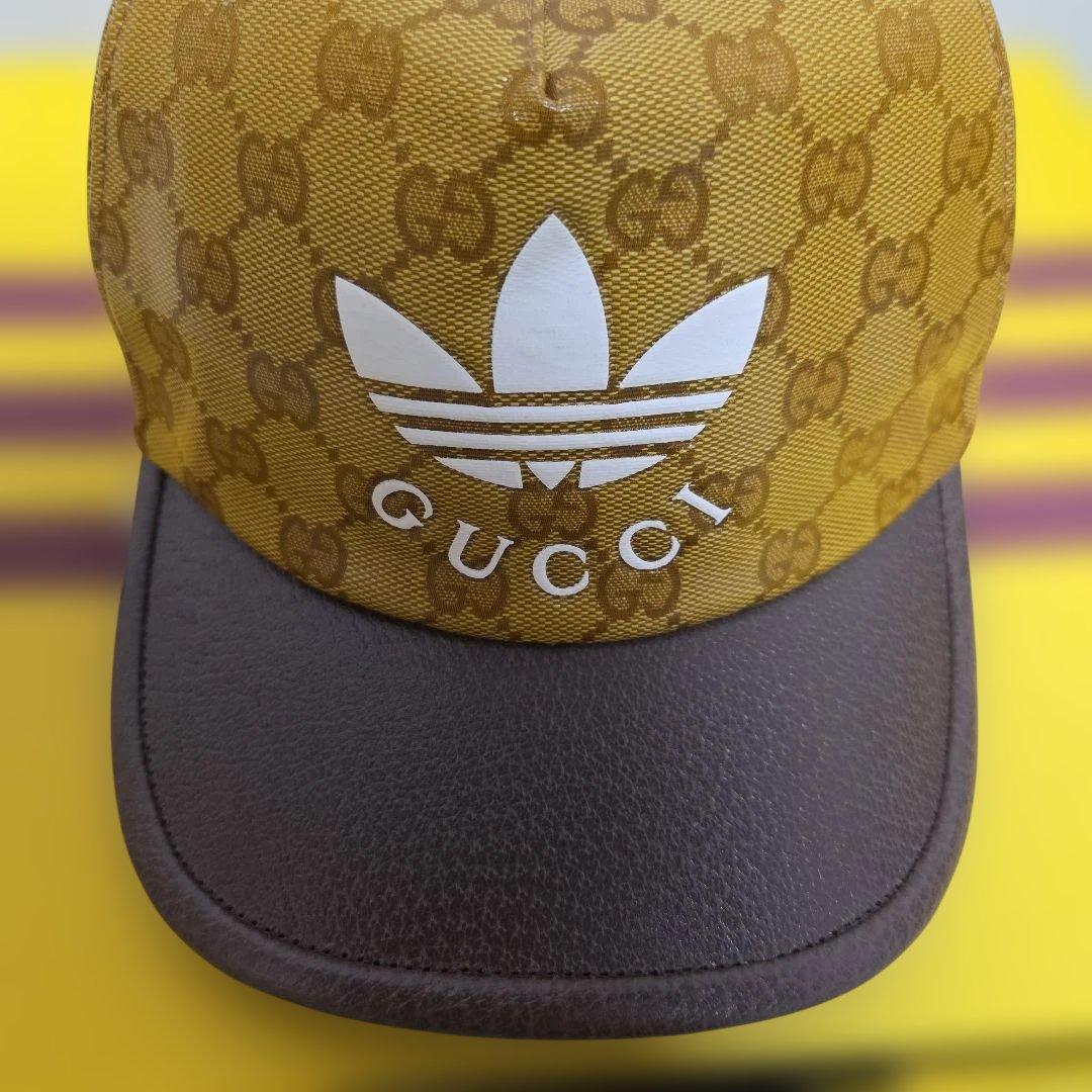 新品同様⚜️GUCCI × adidas⚜️限定コラボ サイズXL キャップ