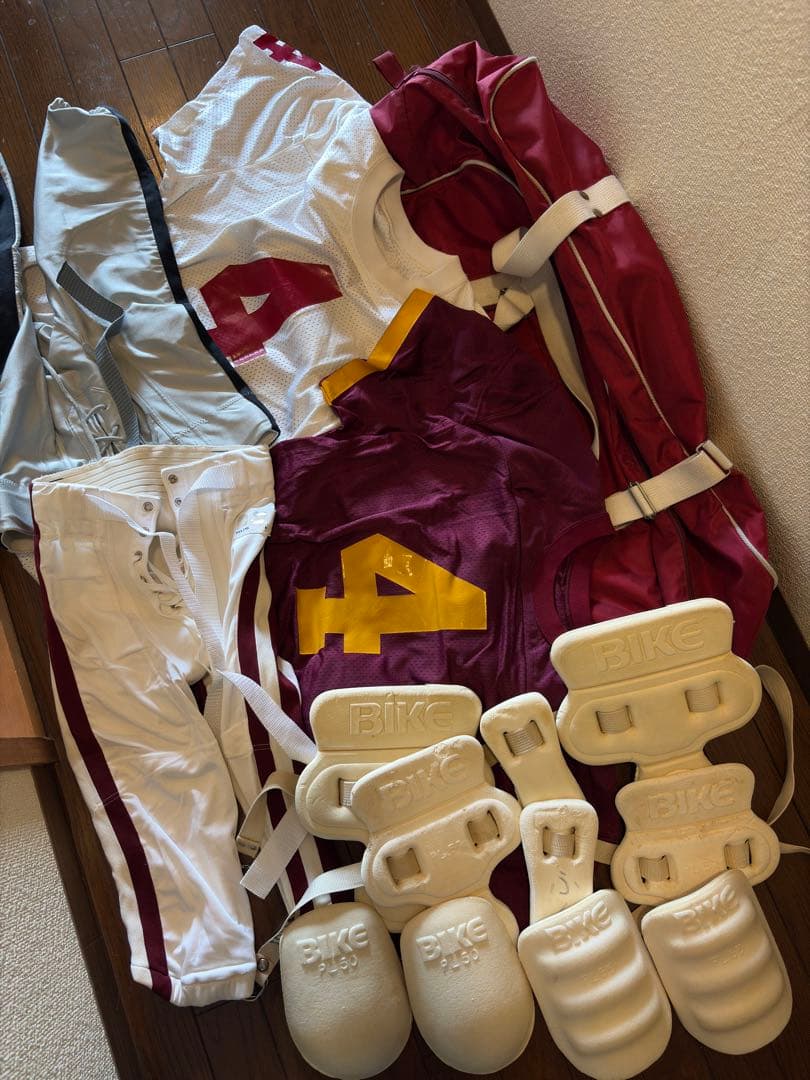 アメフト防具　ユニフォーム　バック　まとめ売り
