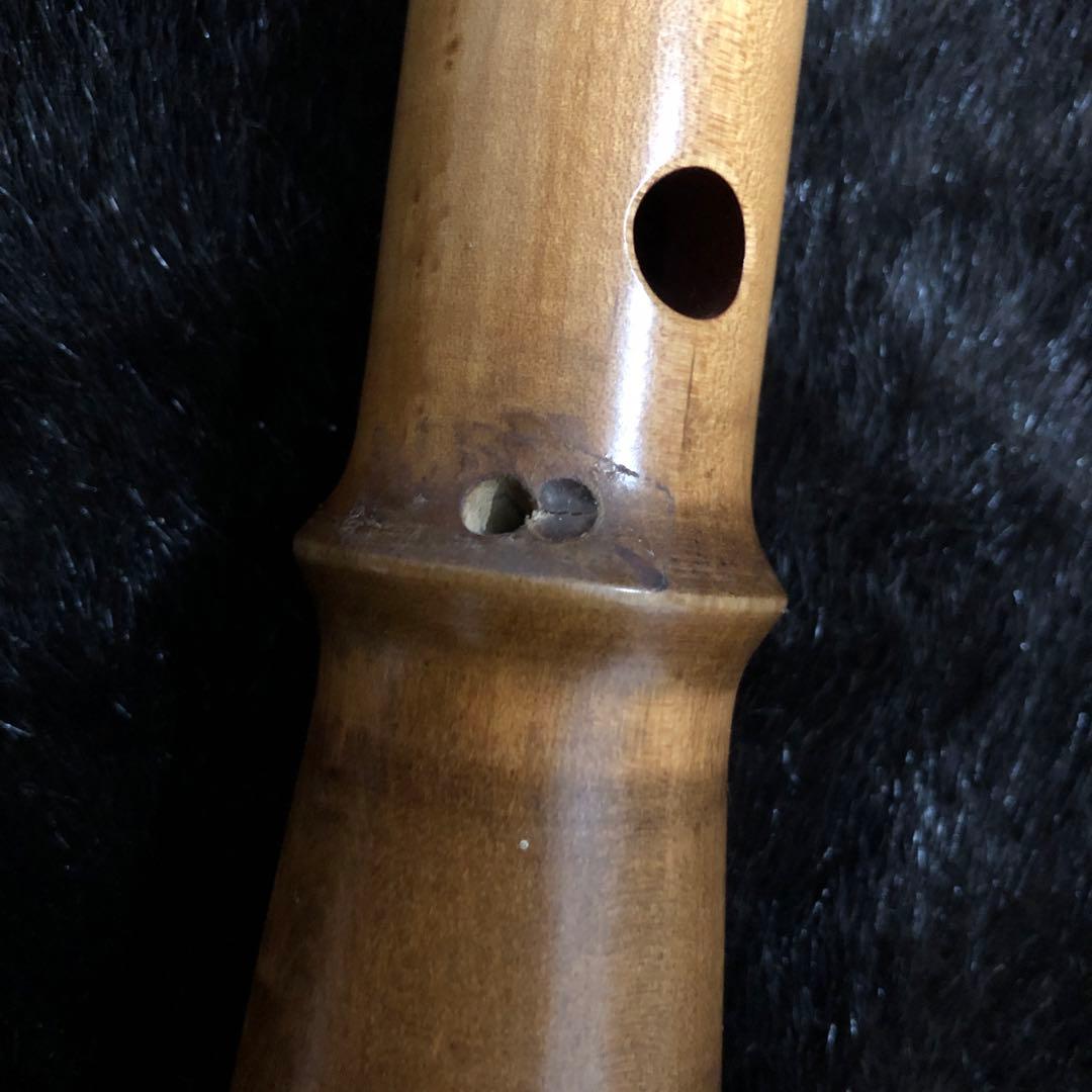 尺八　7孔　一尺九寸管　無銘　木管