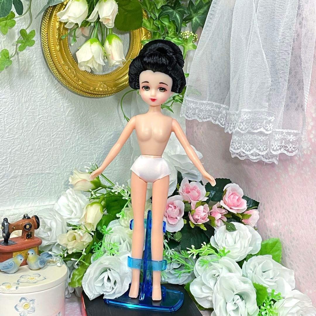 カスタムドール　日本髪風　カスタムリカちゃん　本体のみ　☆リユース　ハンドメイド