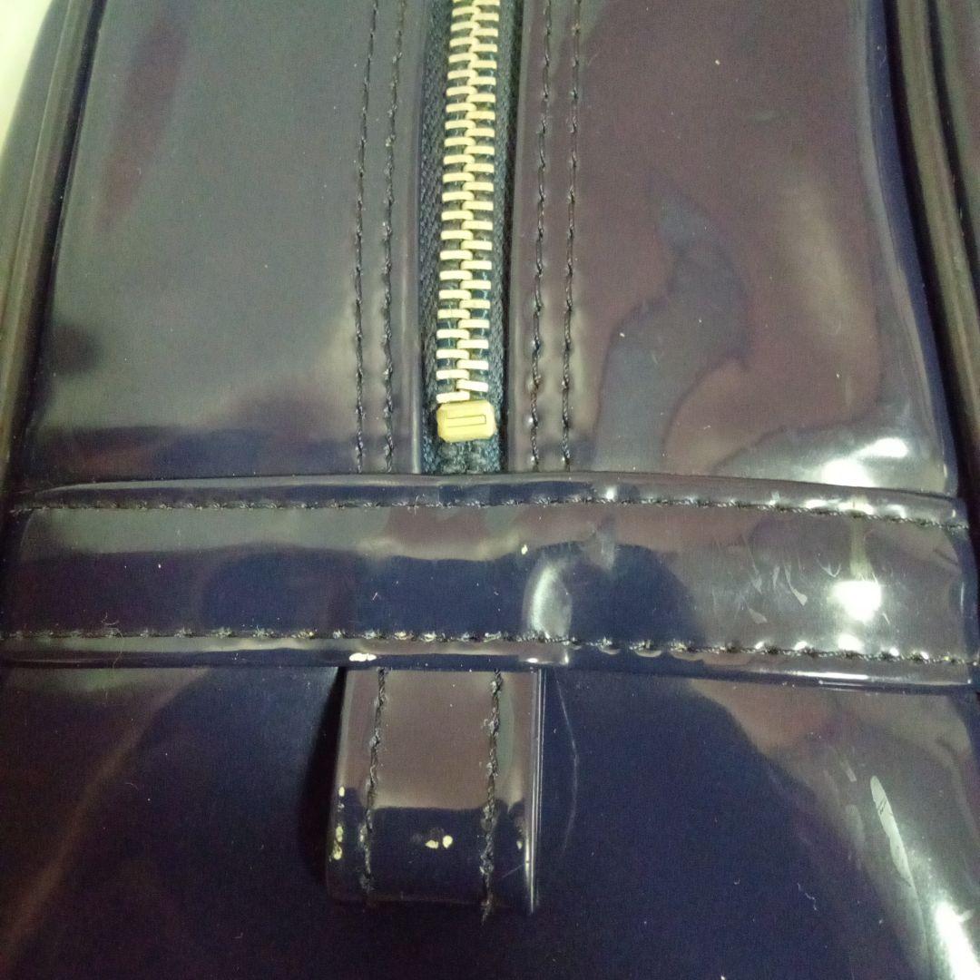 タ*ク様 アディダス ネイビー　エナメル ボストンバッグ ビンテージ　日本製