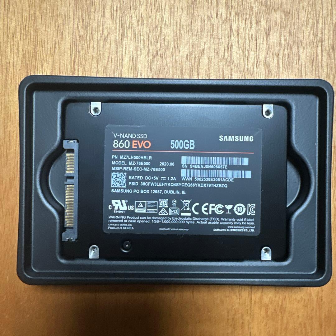 Samsung 870 EVO 500GB SATA 2.5インチ 内蔵 SSD