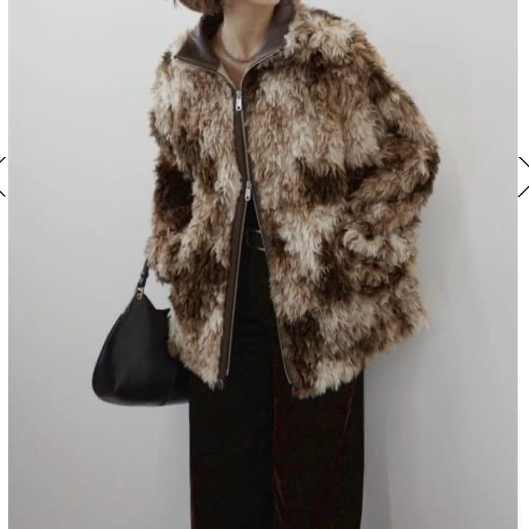 β 〜断捨離〜  CURLED BOA BZ カールド ボア ブルゾン