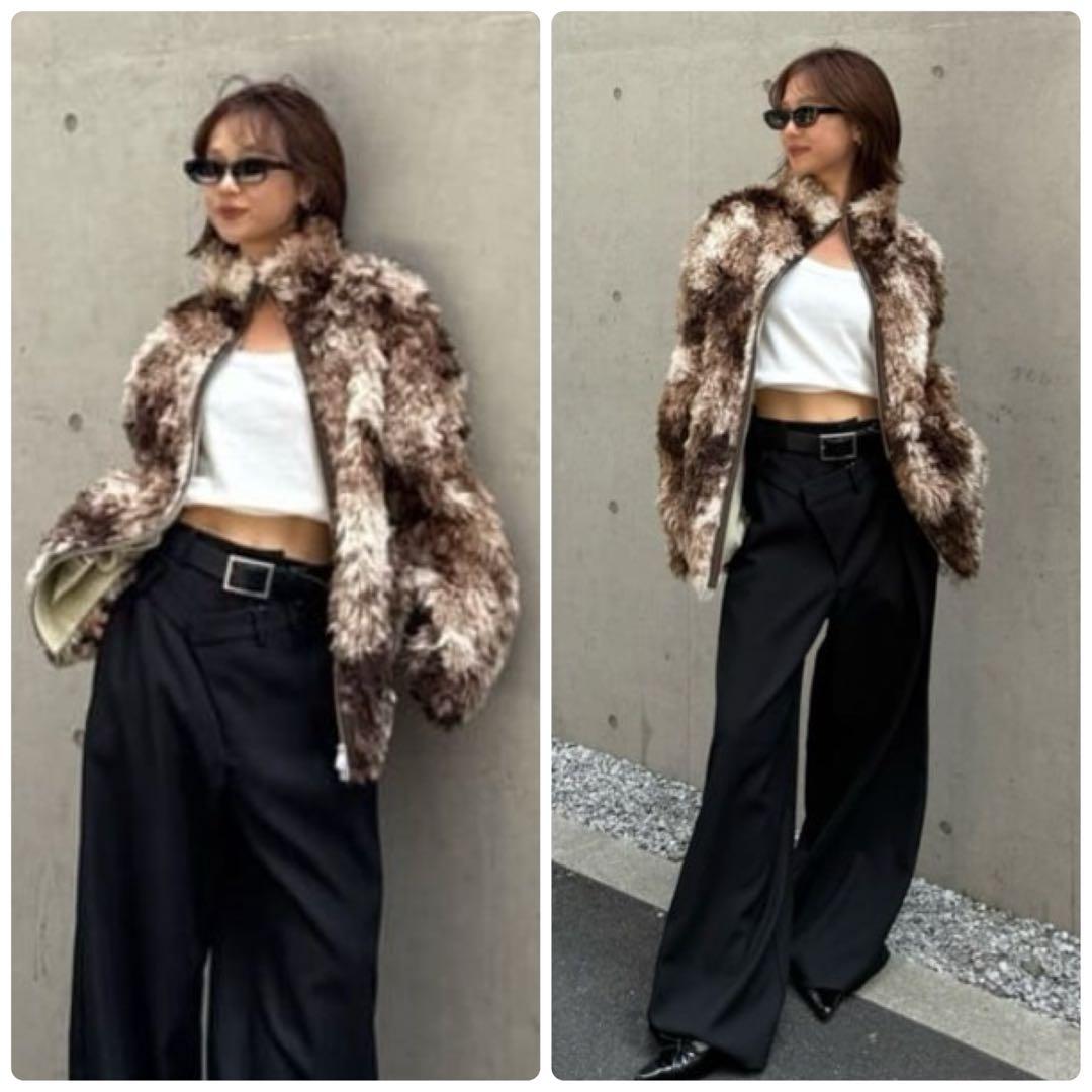 β 〜断捨離〜  CURLED BOA BZ カールド ボア ブルゾン