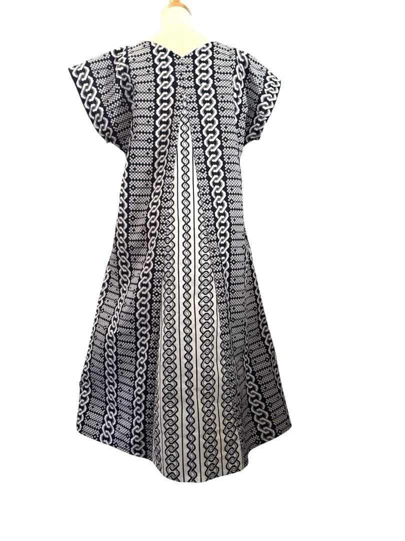 6Y19-1896浴衣リメイク　ワンピース　ロング　ハンドメイド　優雅Aライン