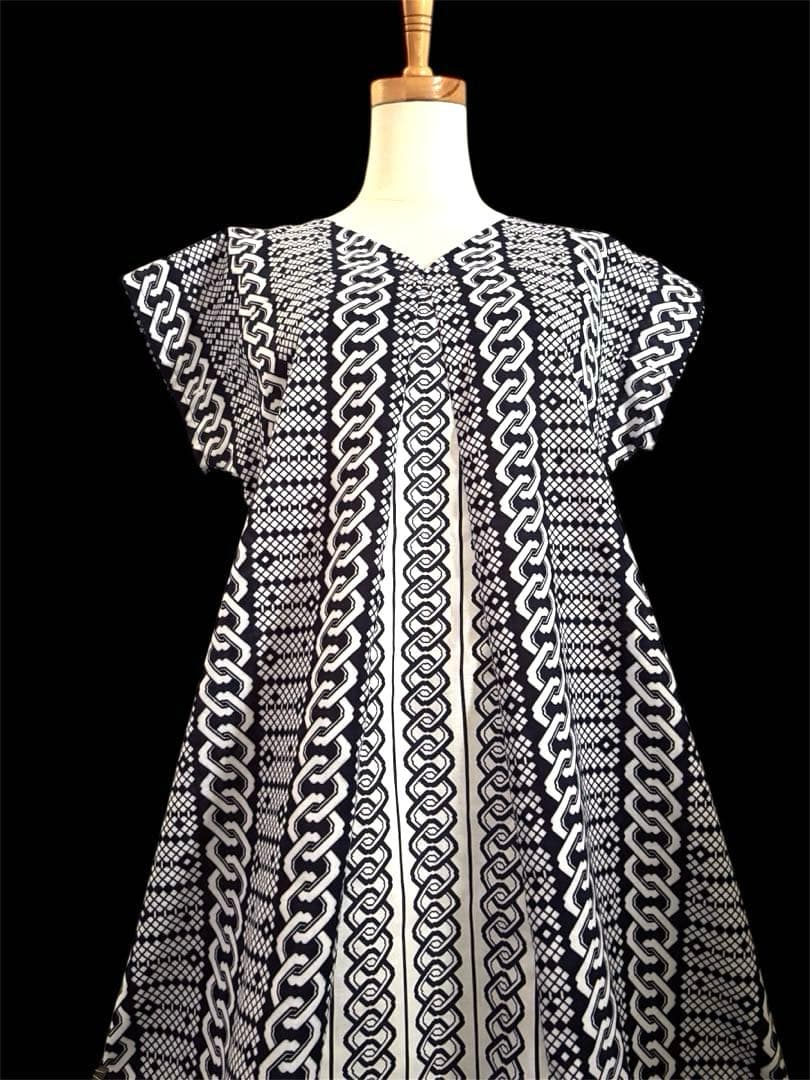 6Y19-1896浴衣リメイク　ワンピース　ロング　ハンドメイド　優雅Aライン