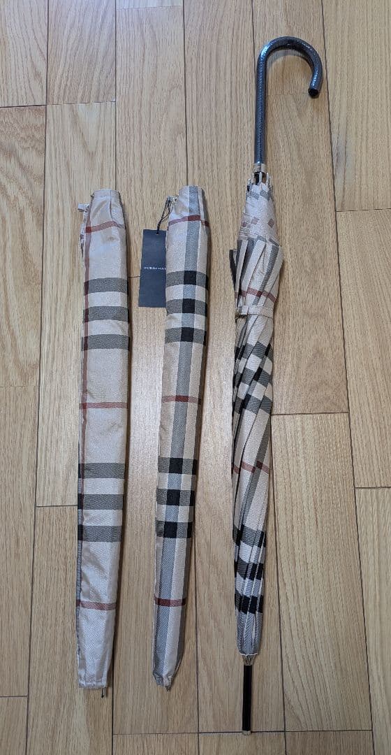 【タグ付き新品未使用】BURBERRY バーバリーレディース 長傘 カバー付き