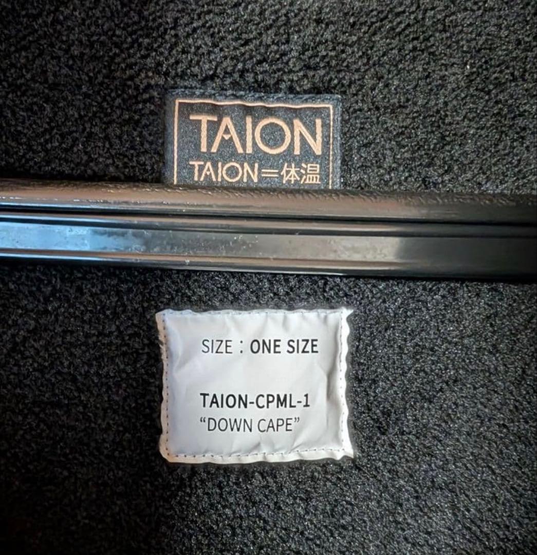 TAION ミリタリーダウンケープ