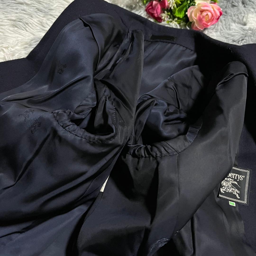 美品　Burberrys 紺ブレ　テーラードジャケット　　金ボタン　9AR