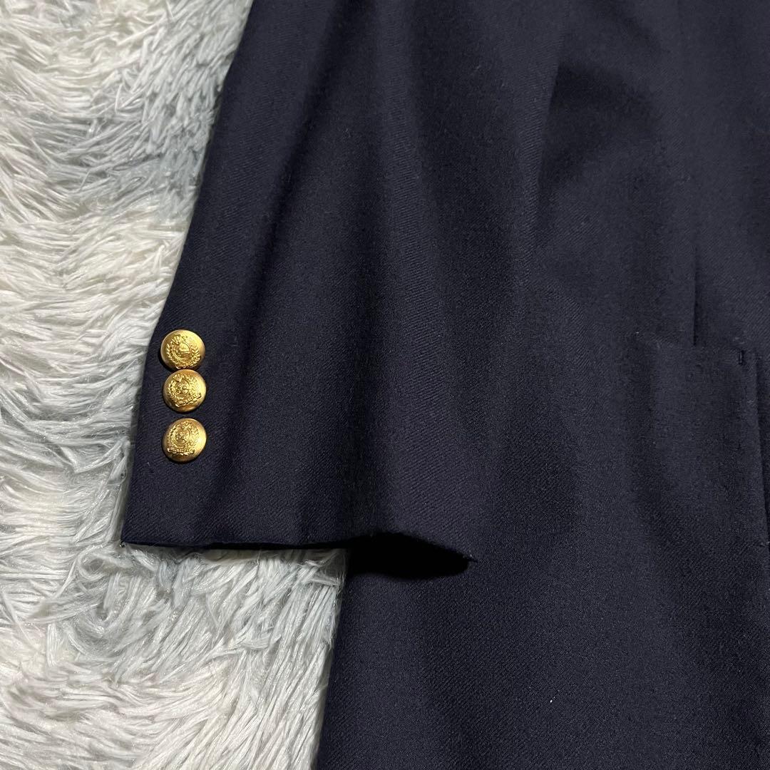 美品　Burberrys 紺ブレ　テーラードジャケット　　金ボタン　9AR