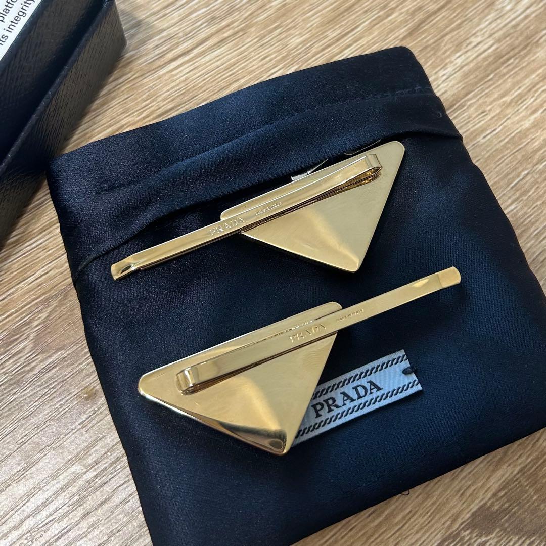 PRADA プレックスメタルバレッタ