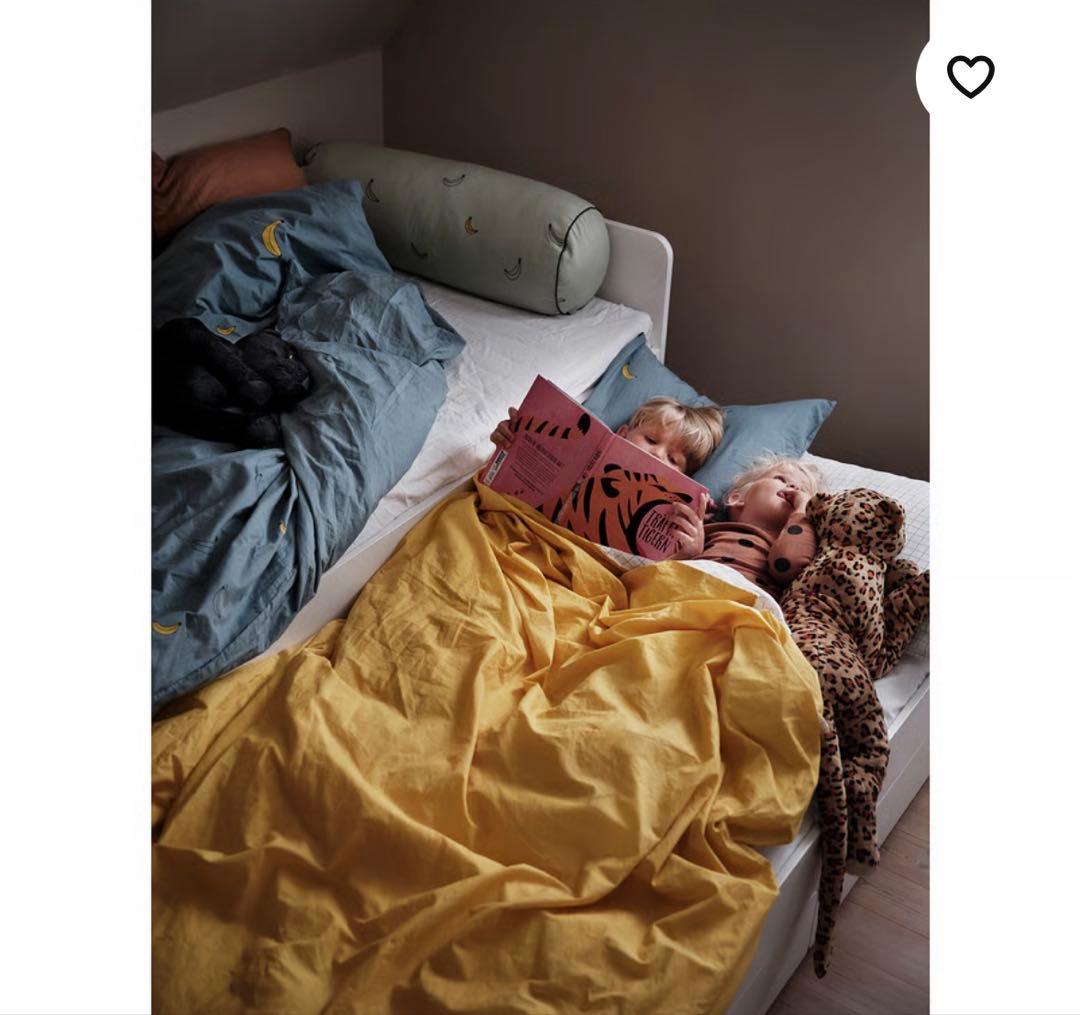 IKEA SLÄKT ベッドフレーム ホワイト 90x200 【マットレス付き】