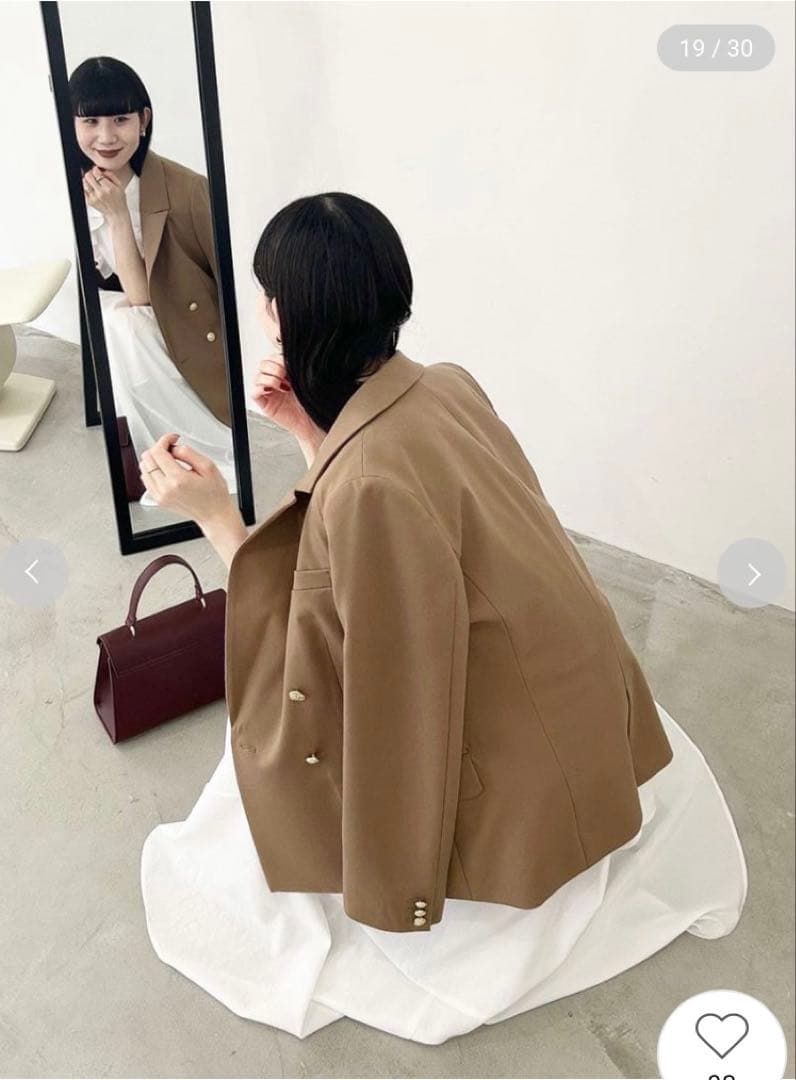 【リリーブラウン】金釦ダブルブレストジャケット