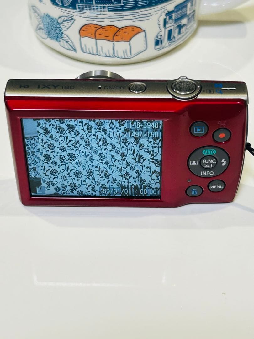 Canon IXY 180デジタルカメラ レッド