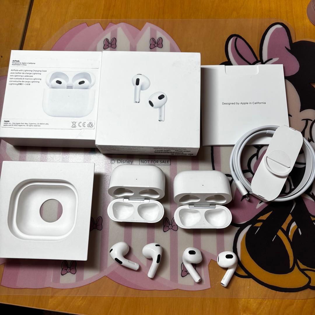 最終値引き！！中古:本体2台セット Apple AirPods (第3世代)