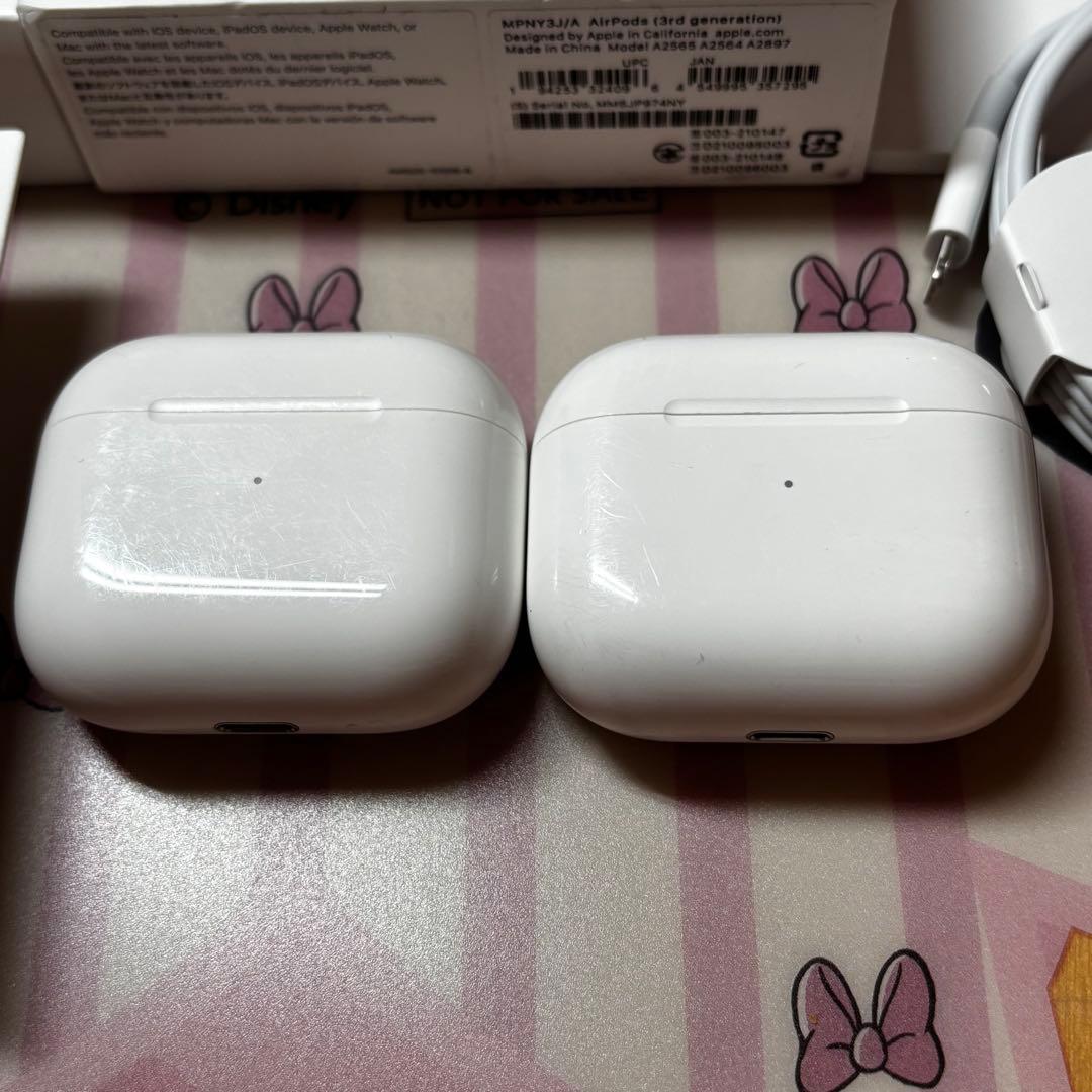 最終値引き！！中古:本体2台セット Apple AirPods (第3世代)