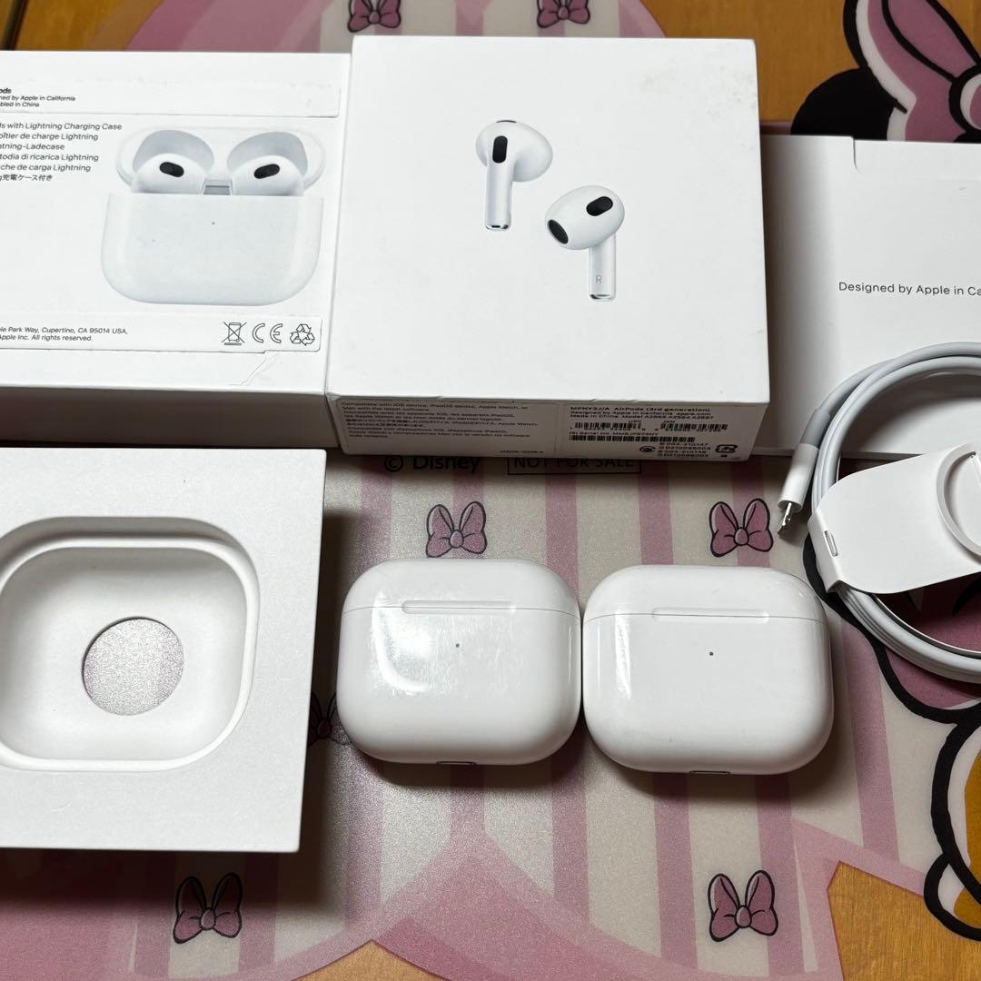 最終値引き！！中古:本体2台セット Apple AirPods (第3世代)