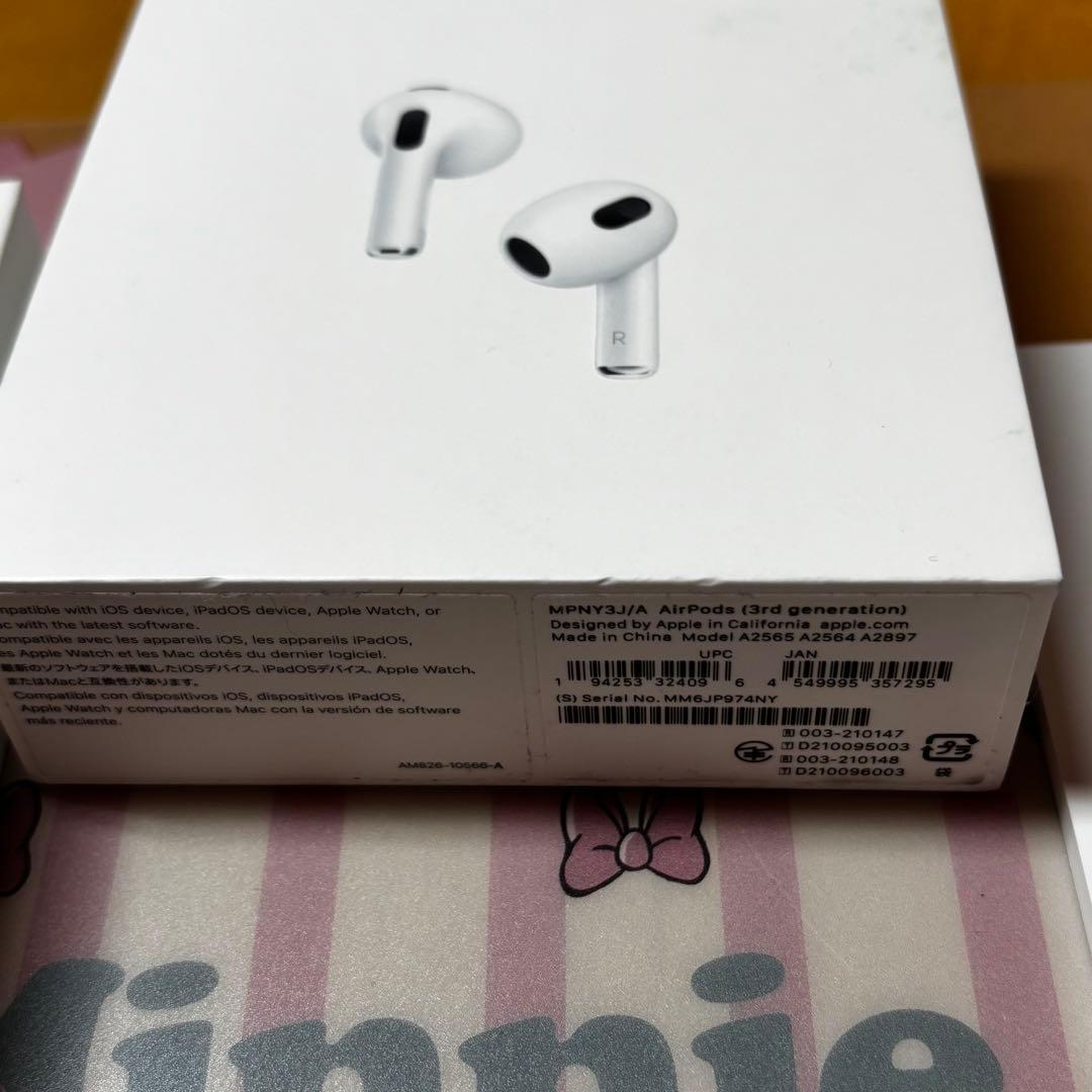 最終値引き！！中古:本体2台セット Apple AirPods (第3世代)