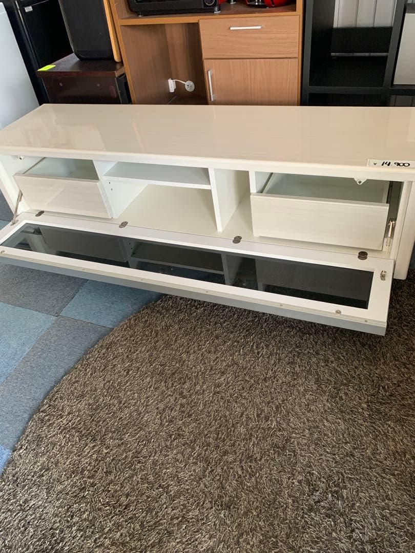 ホワイト テレビ台 引き出し付き 170 cm