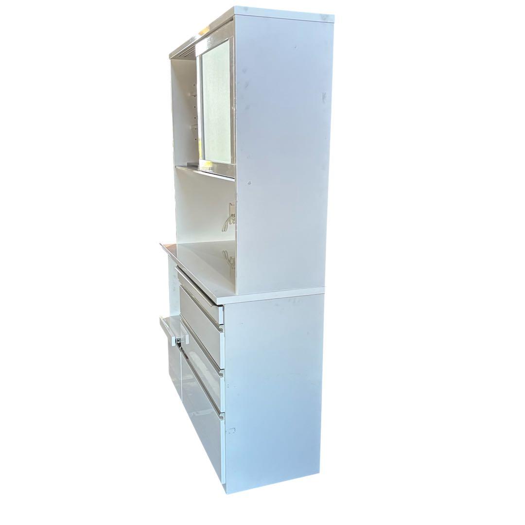 三幸ジャパン キッチンボード 120cm 食器棚 ホワイト ダイニング キッチン