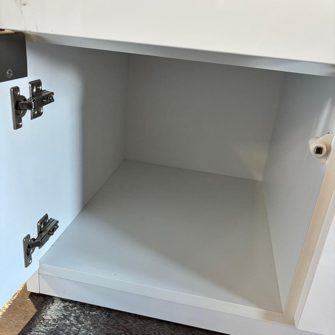 三幸ジャパン キッチンボード 120cm 食器棚 ホワイト ダイニング キッチン