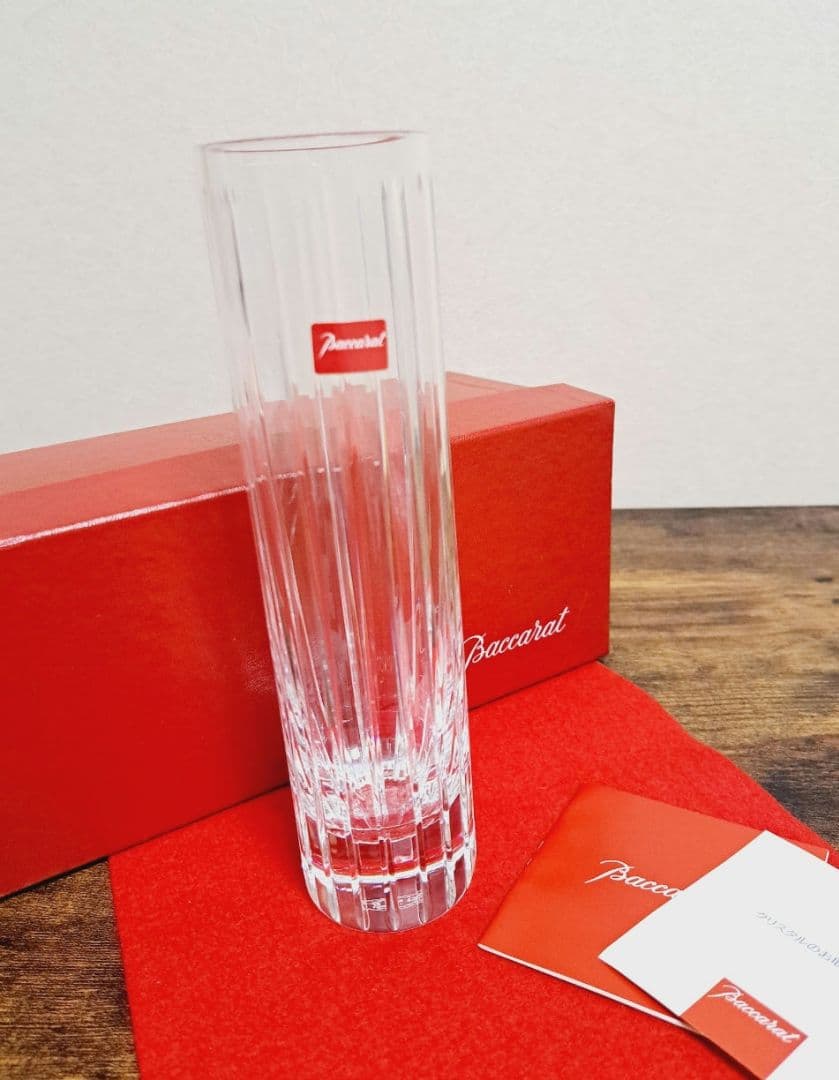 バカラ ハーモニー フラワーベース① 花瓶 一輪挿し ストレート型 新品未使用