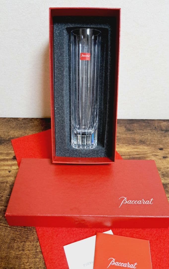 バカラ ハーモニー フラワーベース① 花瓶 一輪挿し ストレート型 新品未使用