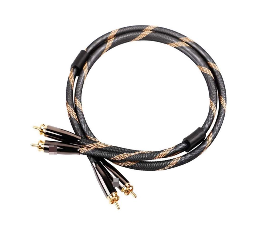 ステレオケーブル  オス ケーブル - オス 24K 金メッキ銅コネクタ