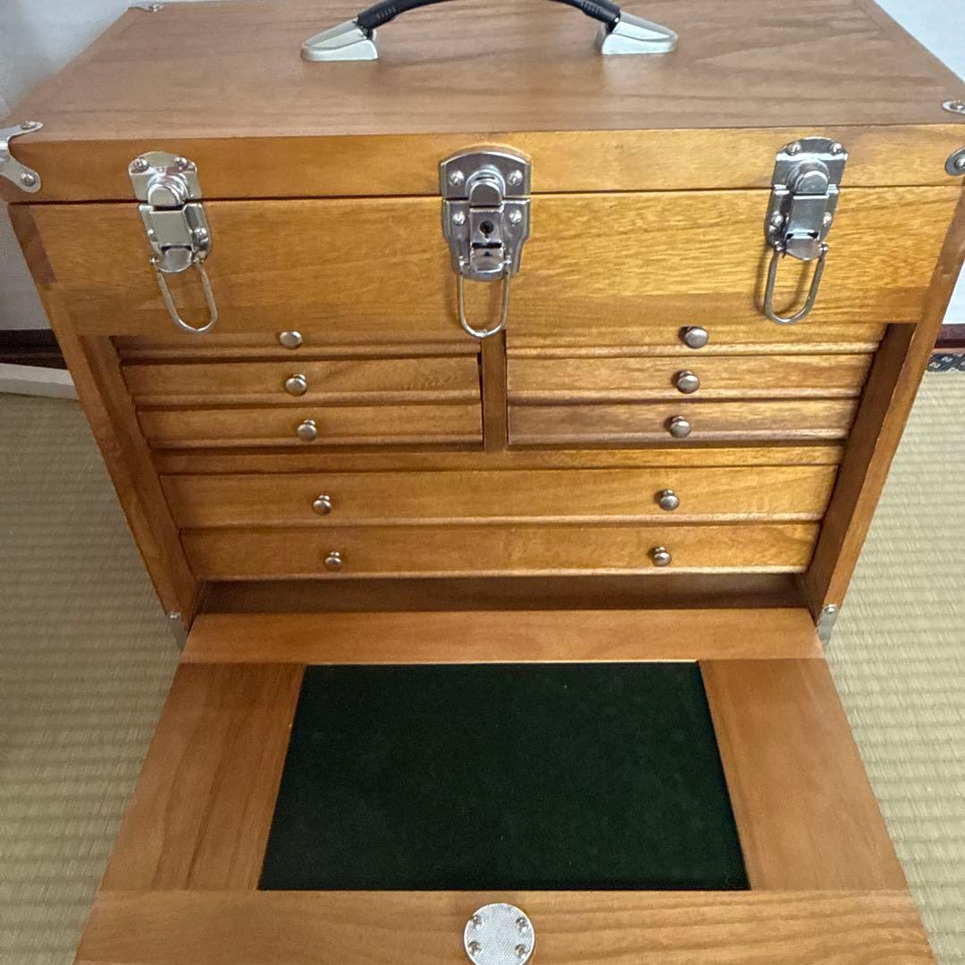 木製多段引き出しジュエリーボックス