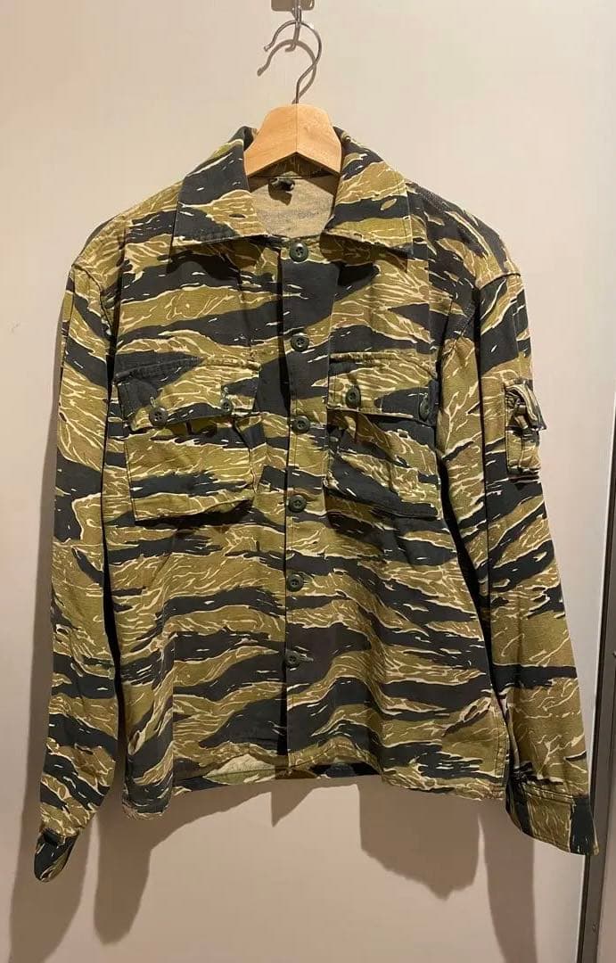 60's タイガーカモ 2ポケット シャツジャケット