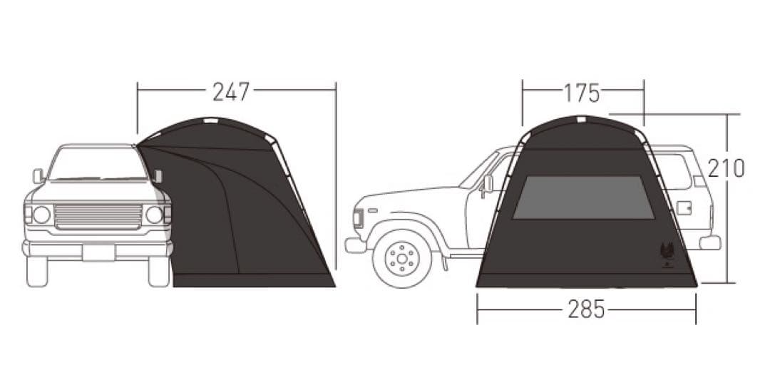 Ogawa ×カナディアンイースト　カーサイドシェルターBK 未使用