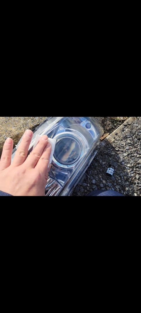 24日21時までMH23Sスティングレーヘッドライト左右キレイコーティング済み