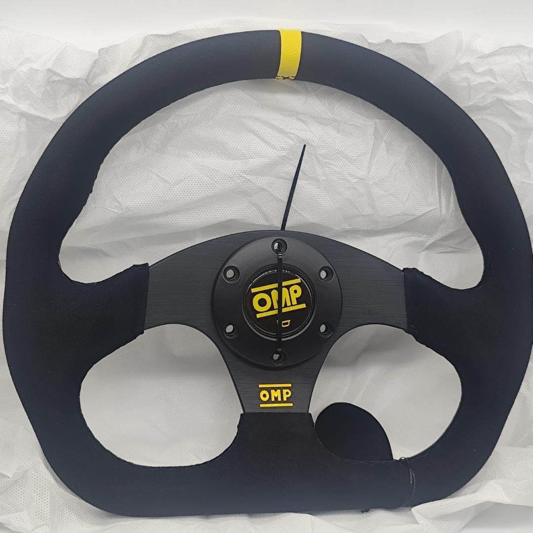 OMP オーエムピー スーパークアドロ ステアリング ハンドル 黒・黄色