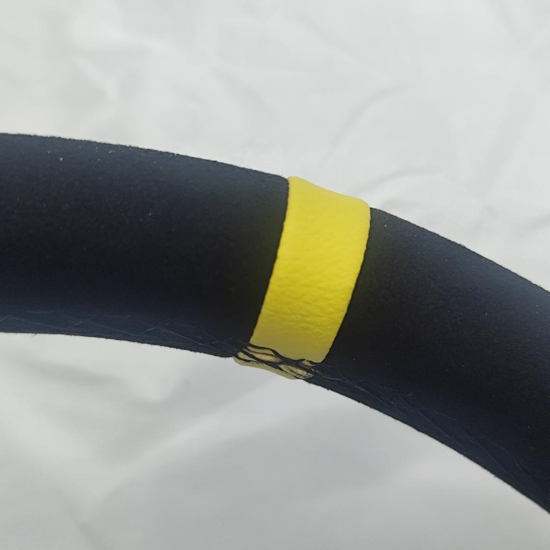 OMP オーエムピー スーパークアドロ ステアリング ハンドル 黒・黄色