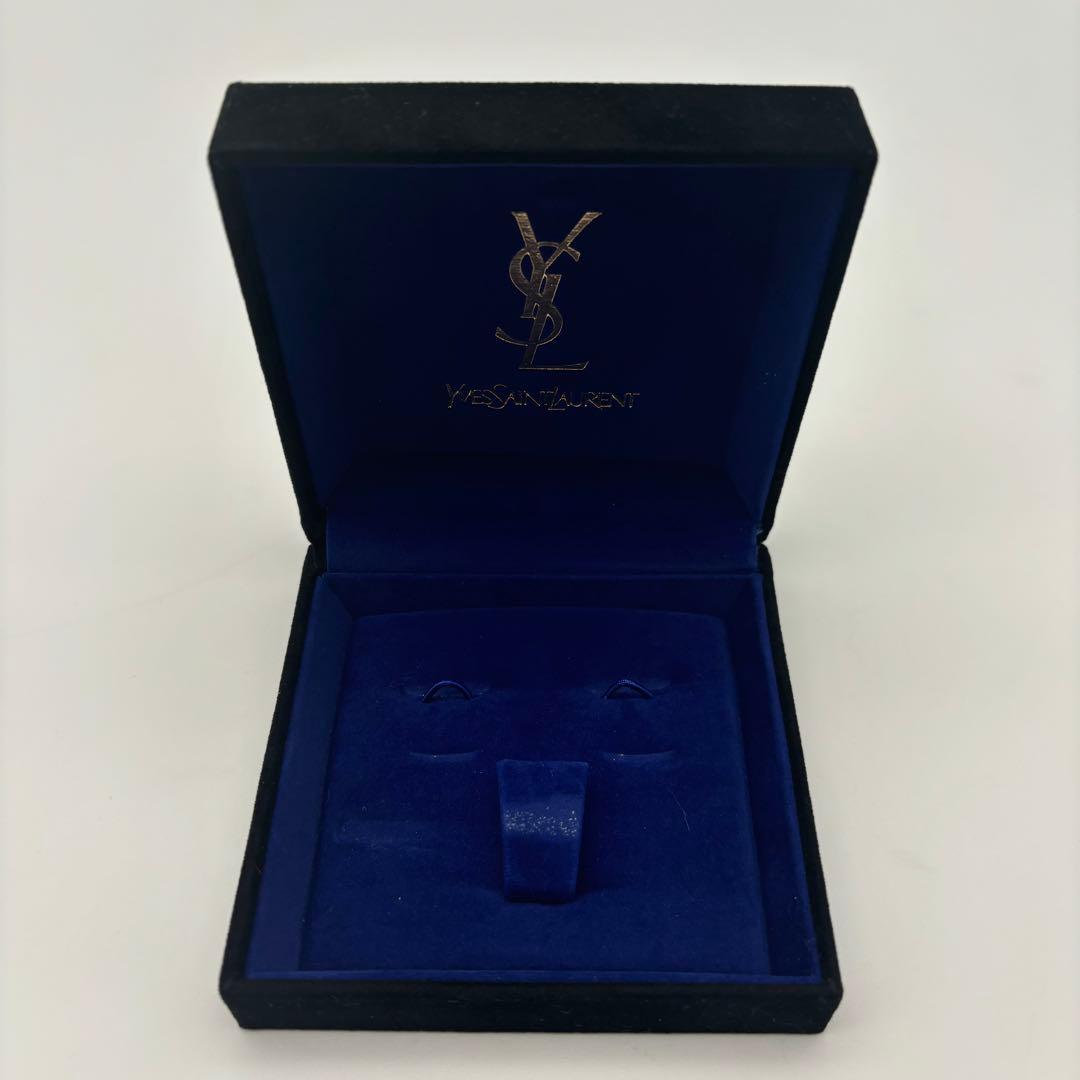 【希少 未使用】 イヴサンローラン シェル カフリンクス ネクタイピン グリーン