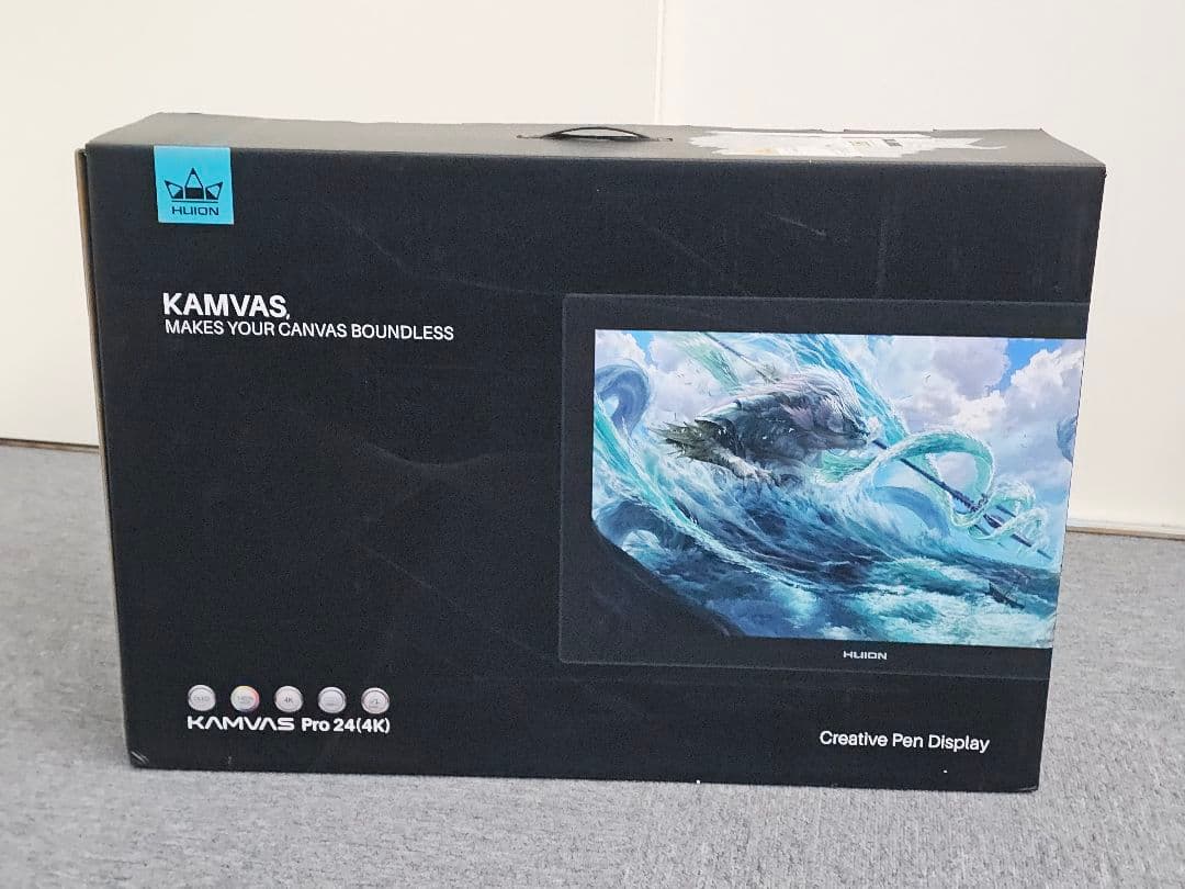 HUION KAMVAS Pro 24 (4K)フィルム・スタンド付き【液タブ】