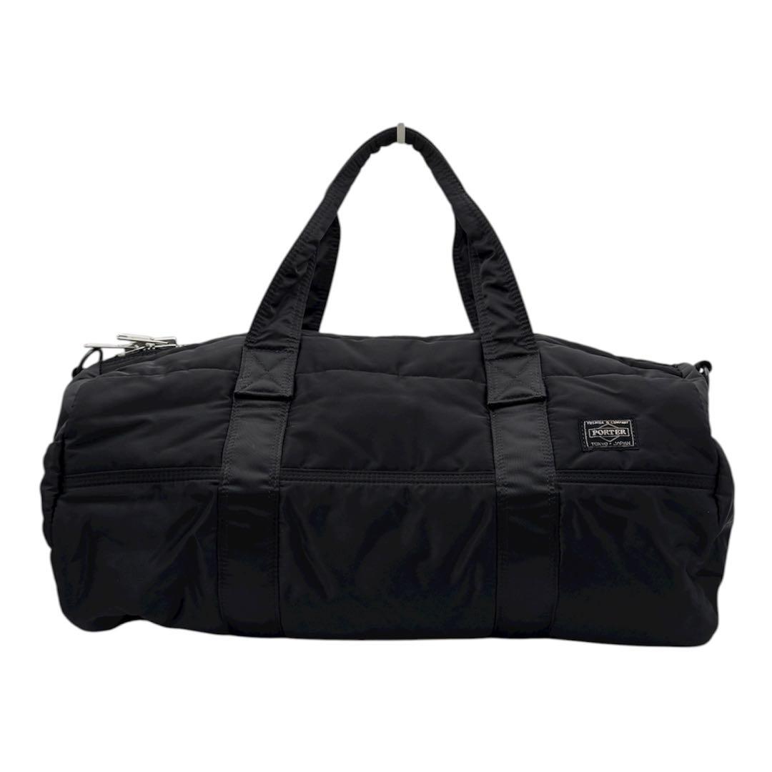 【極美品】 廃盤 ポーター タンカー ボストンバッグ M 2way ブラック 黒