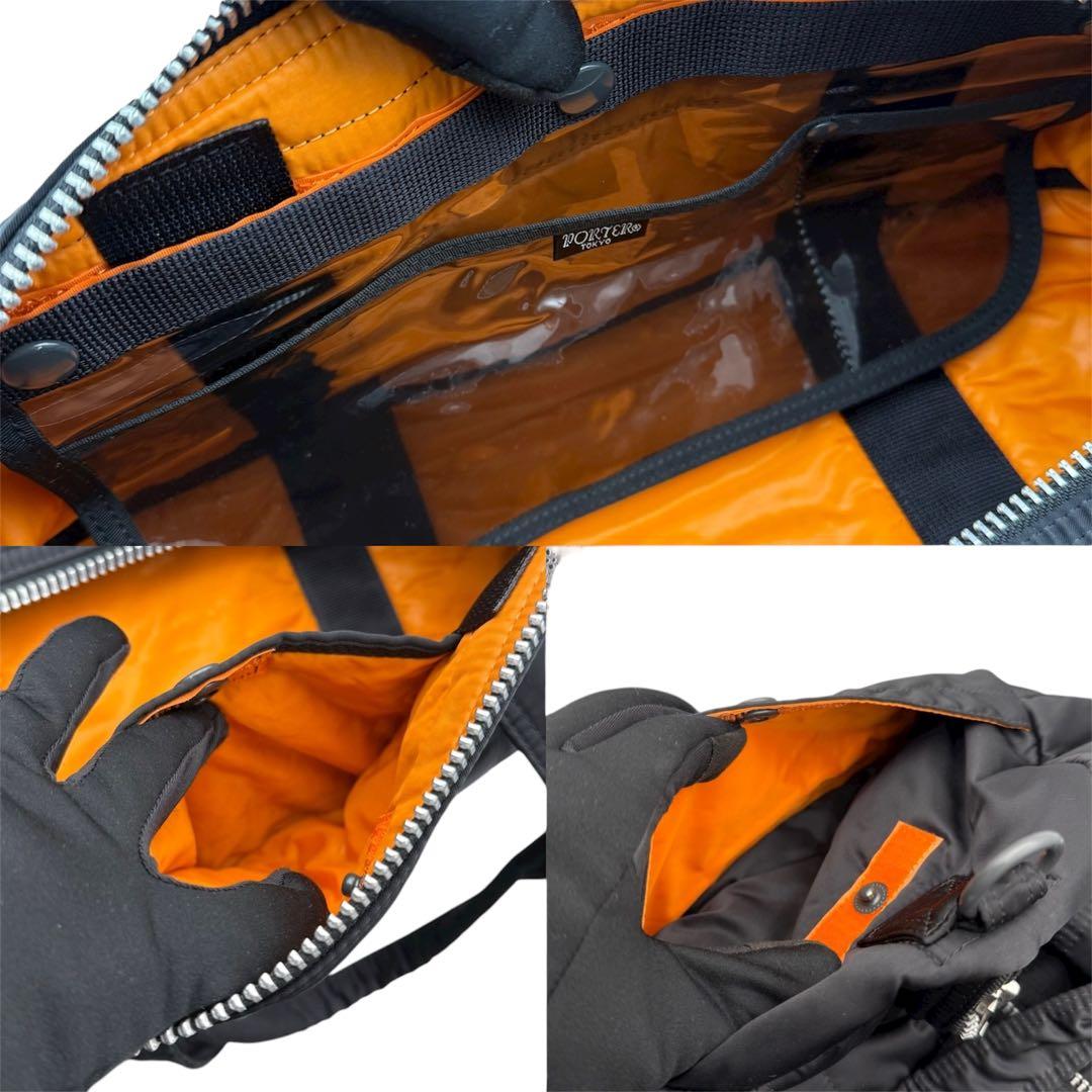 【極美品】 廃盤 ポーター タンカー ボストンバッグ M 2way ブラック 黒