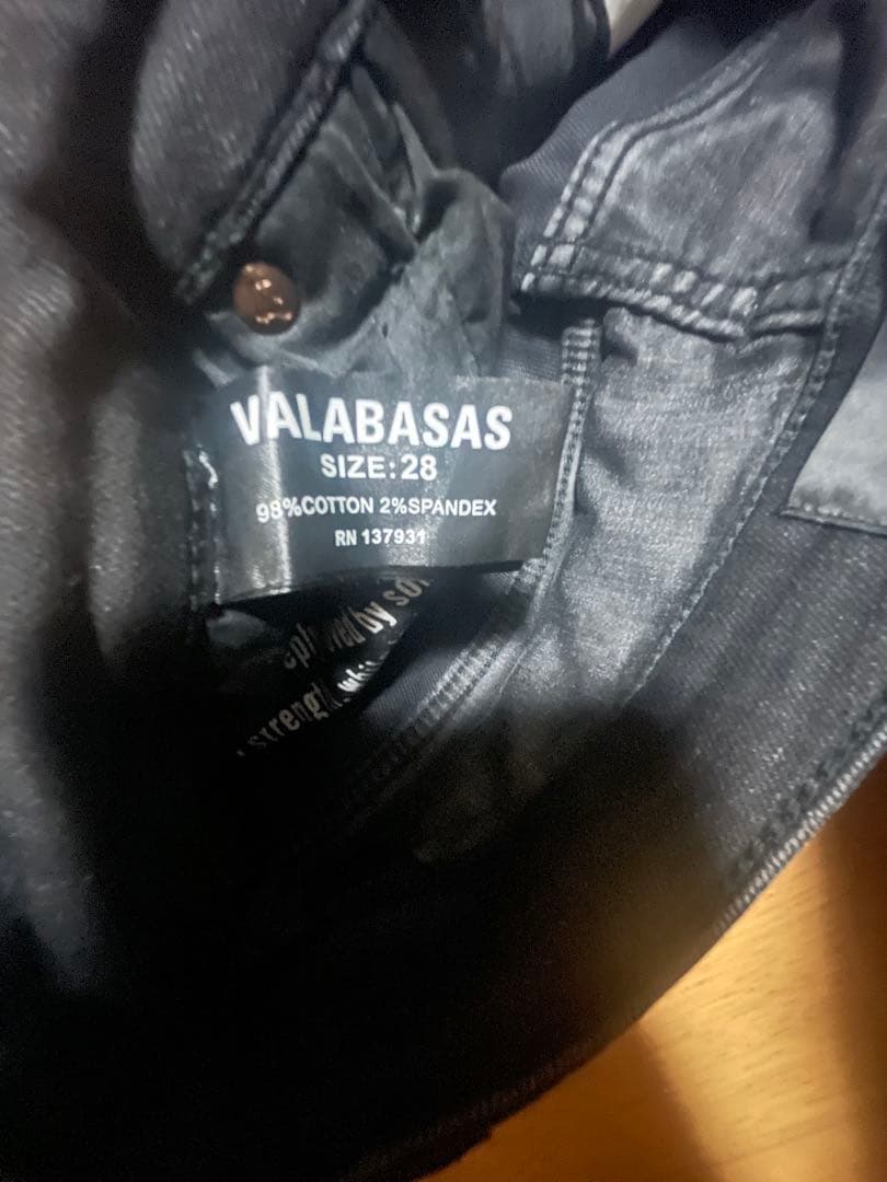 VALABASAS スキニーデニム 28 ブラック